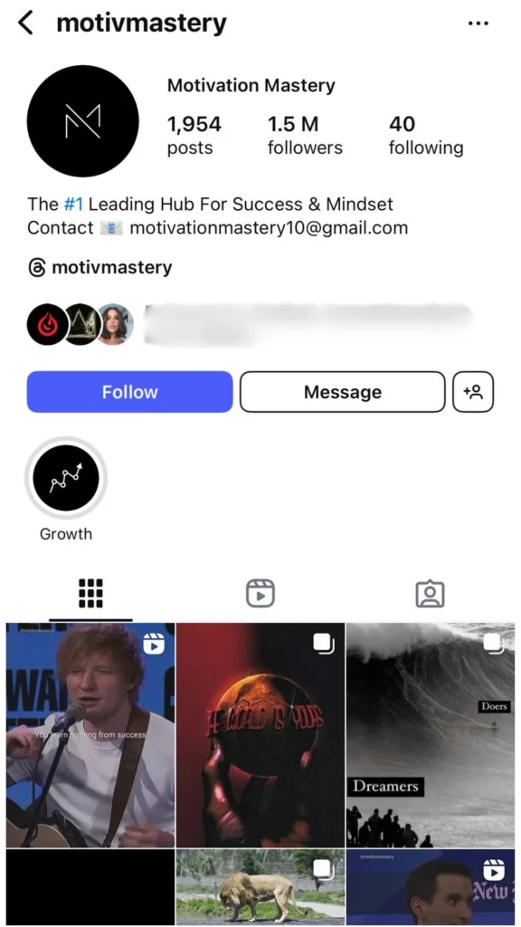 Faceless Instagram Motivation Idea